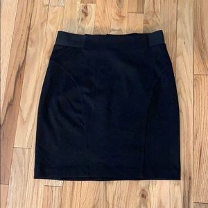 Michael Kors Black Back Zip Pencil Skirt